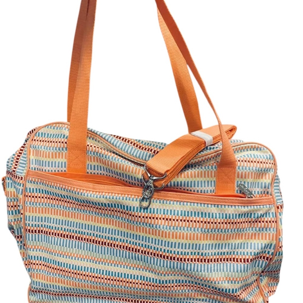 Thirty-One Vibrant Orange and Blue Travel Bag